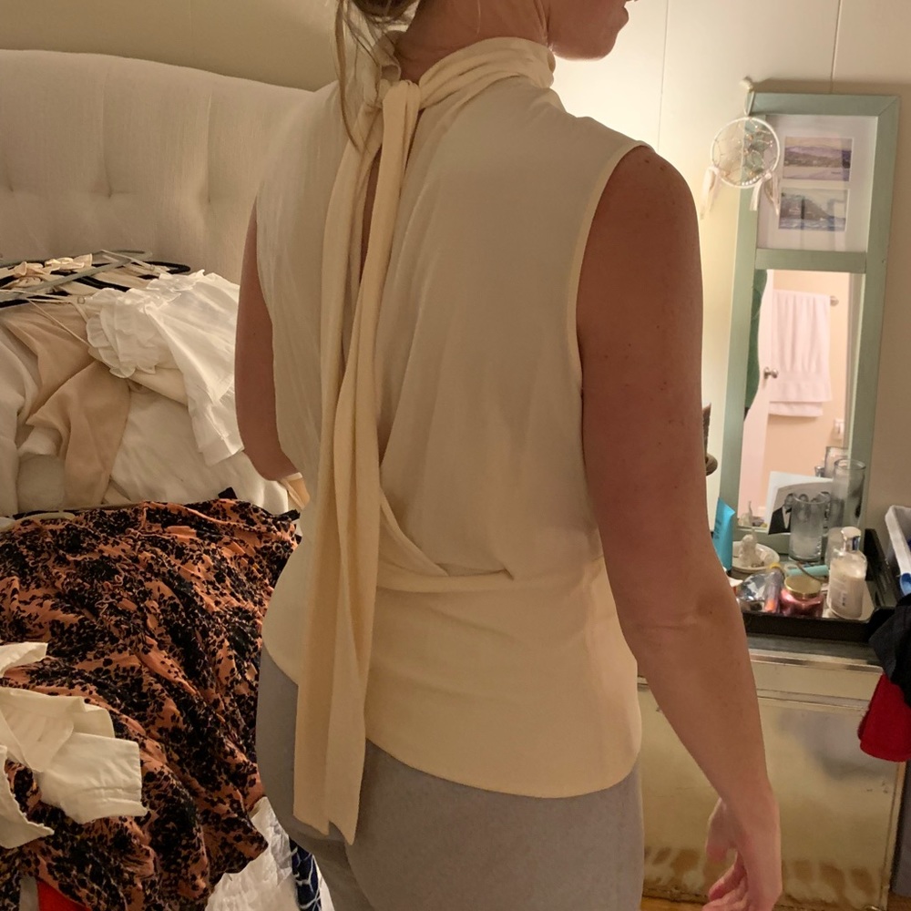 Worth Silk Collared tank